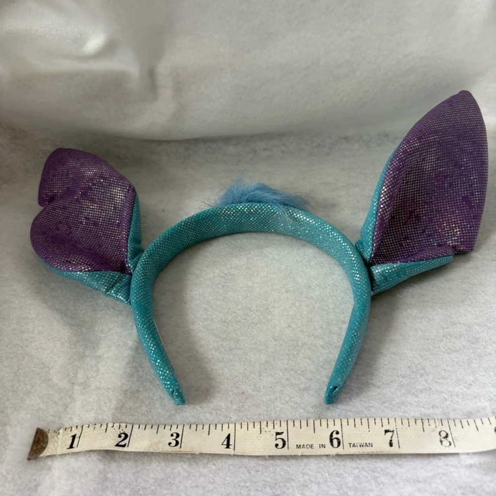 STITCH Ears Headband Blue Purple Sparkly Glitter Disney Japan